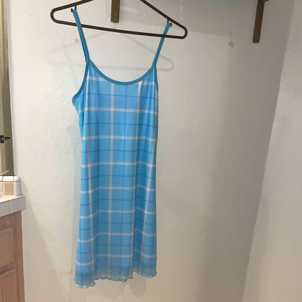 Blue mini dress from LA Dollskill event